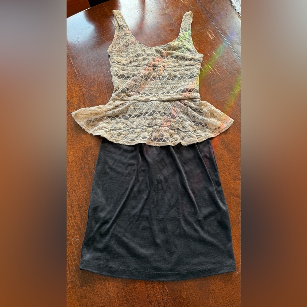 Lace Peplum Dress